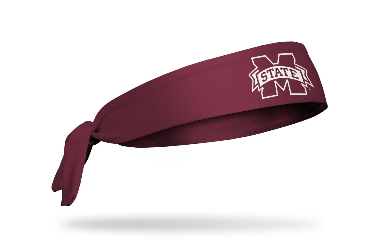 Mississippi State University: Logo Maroon Tie Headband - View 2