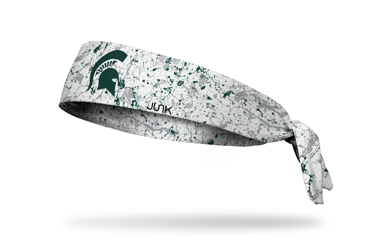 Michigan State University: Splatter White Tie Headband - View 1