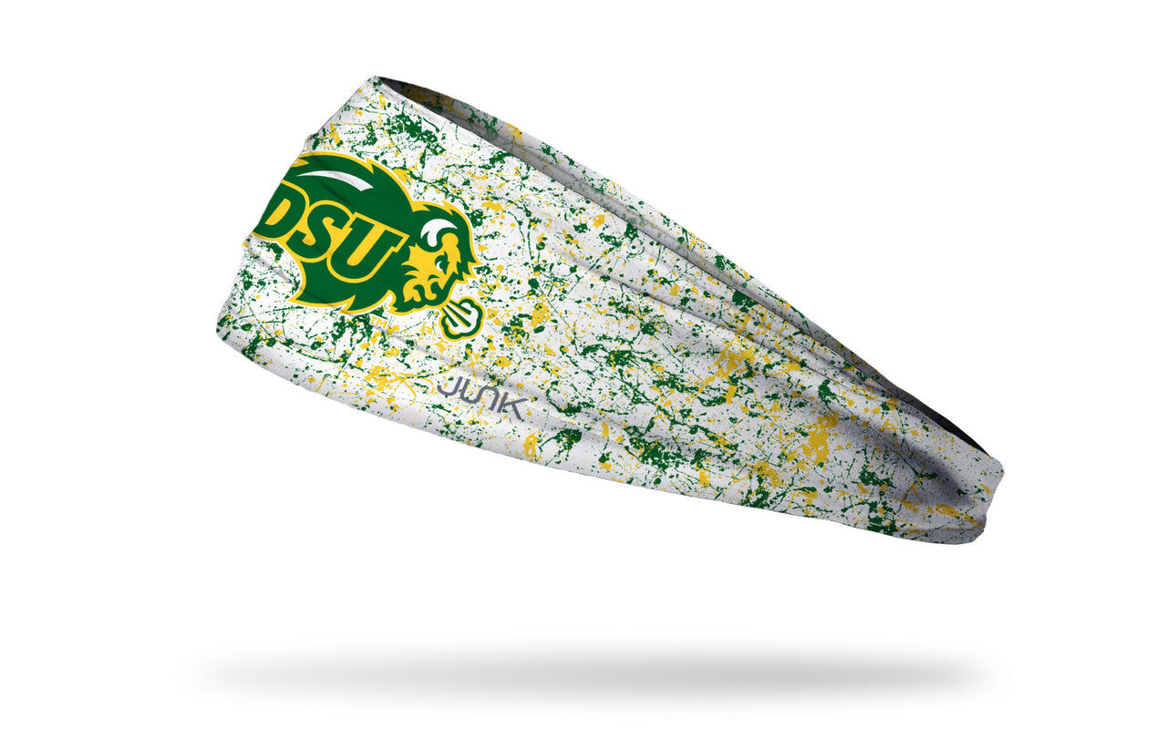 North Dakota State University: Splatter White Headband - View 1