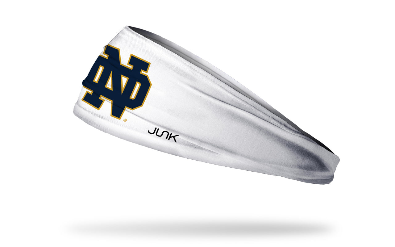 University of Notre Dame: Logo White Headband - View 1