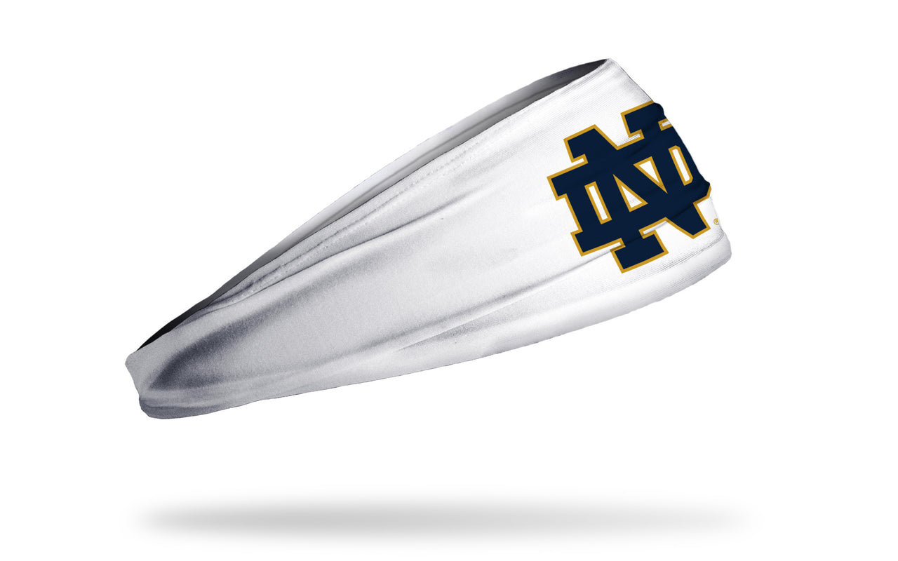 University of Notre Dame: Logo White Headband - View 2