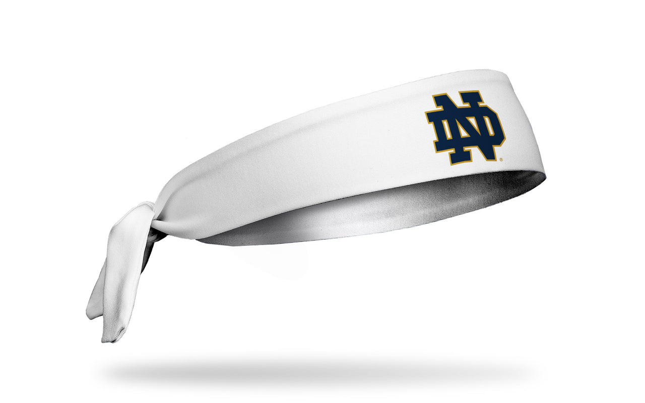 University of Notre Dame: Logo White Flex Tie Headband - View 2