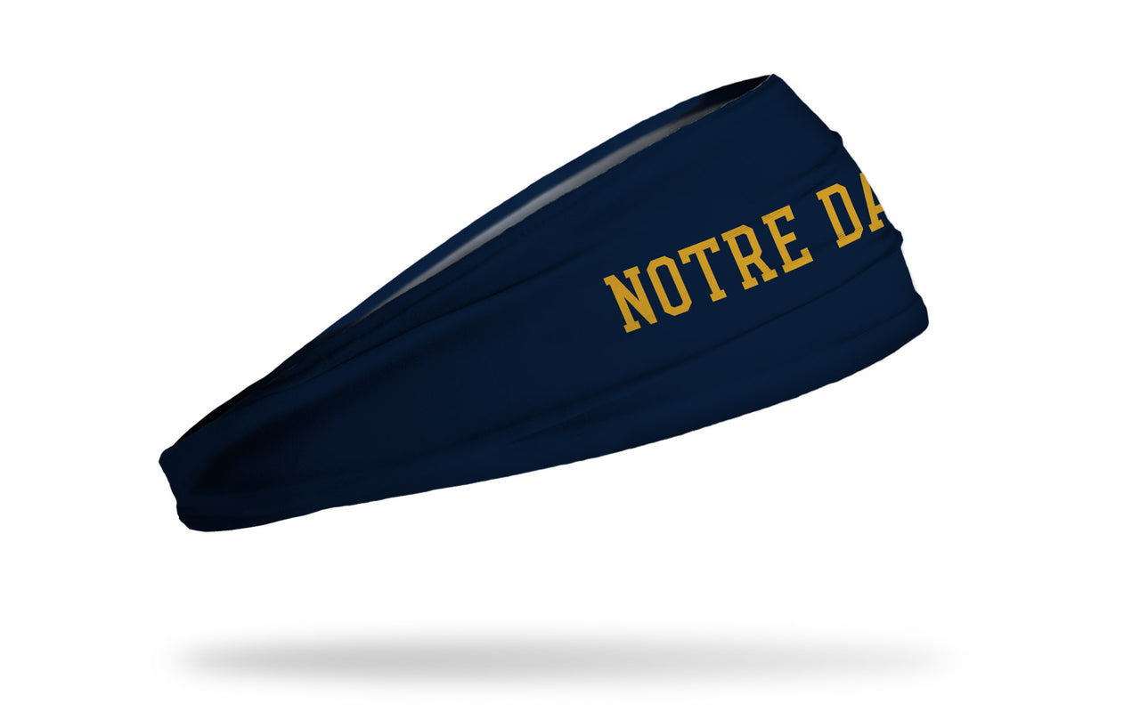 University of Notre Dame: Wordmark Navy Headband - View 2