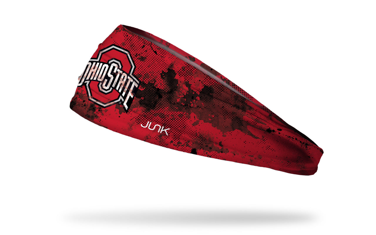 Ohio State: Grunge Scarlet Headband - View 1