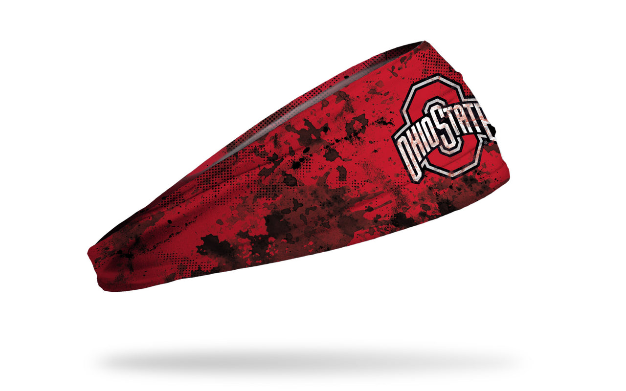 Ohio State: Grunge Scarlet Headband - View 2
