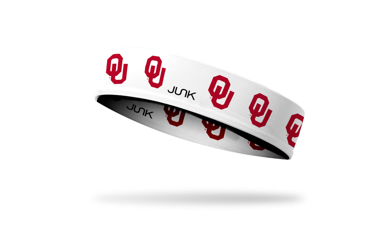 University of Oklahoma: Logo White Headband - View 1