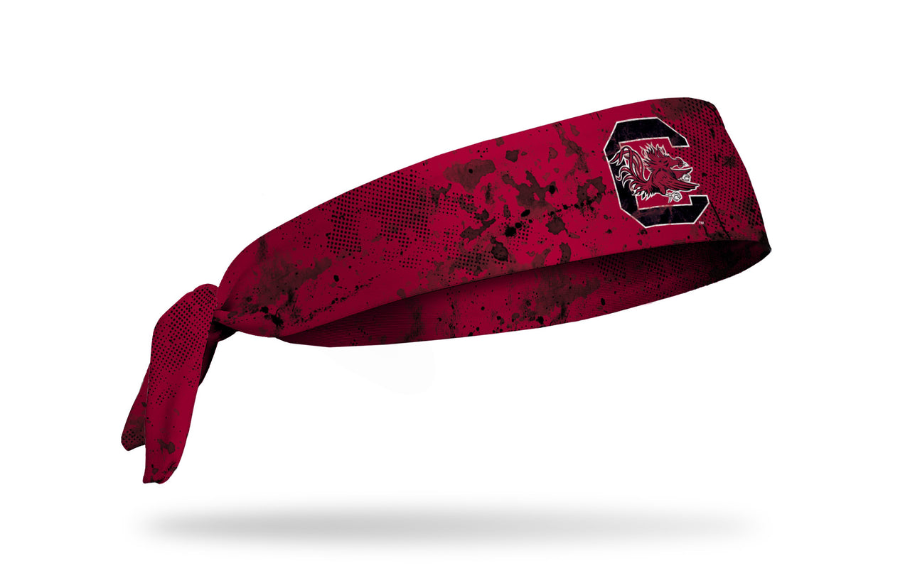 University of South Carolina: Grunge Garnet Tie Headband - View 2