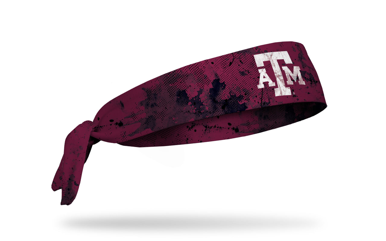 Texas A&M University: Grunge Maroon Tie Headband - View 2
