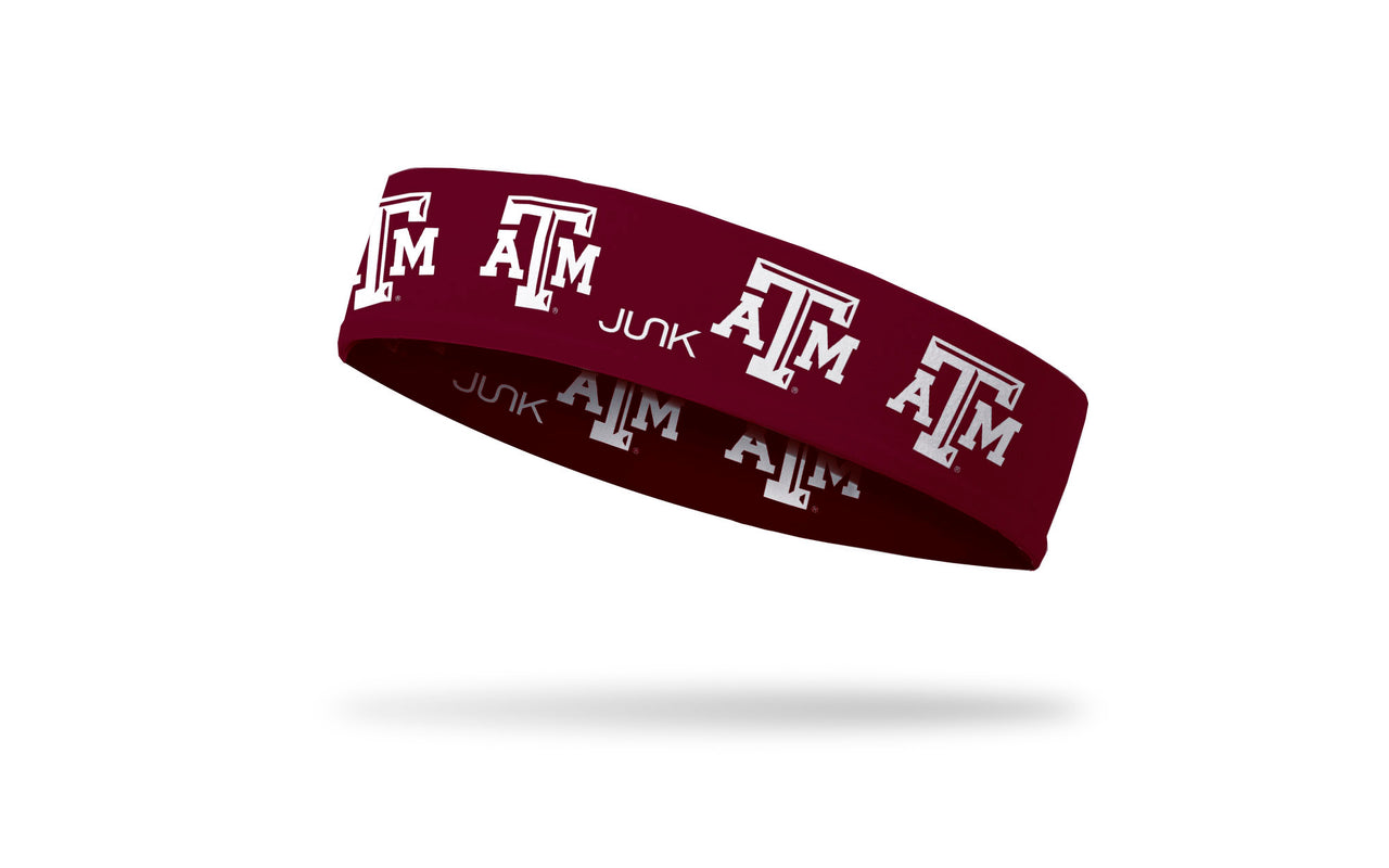 Texas A&M University: Logo Maroon Headband - View 1
