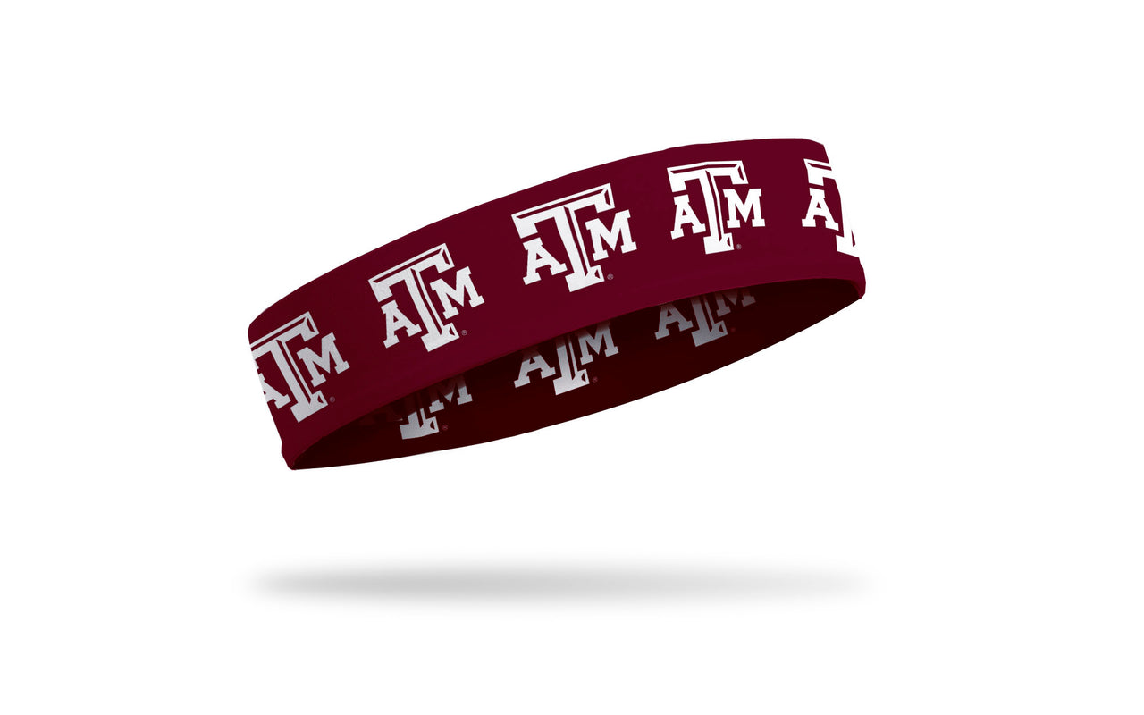 Texas A&M University: Logo Maroon Headband - View 2