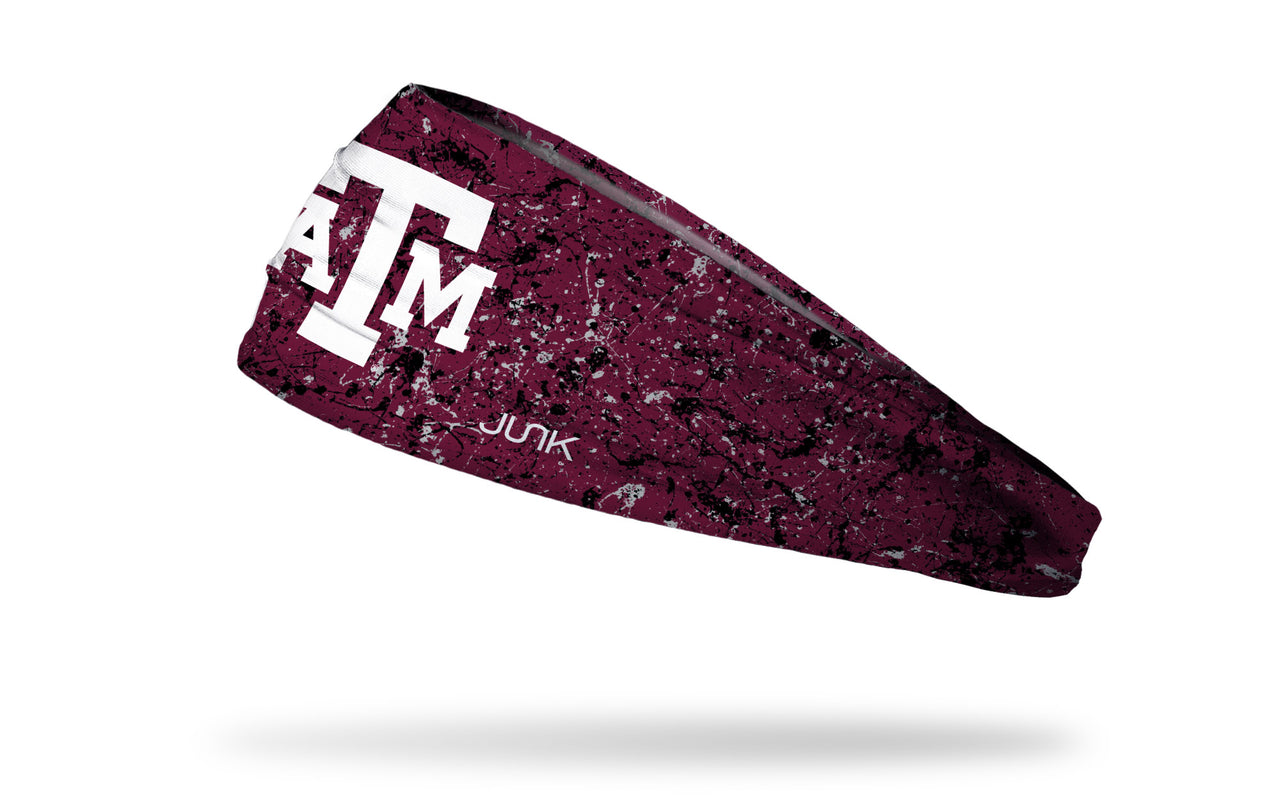 Texas A&M University: Splatter Maroon Big Bang Lite Headband - View 1