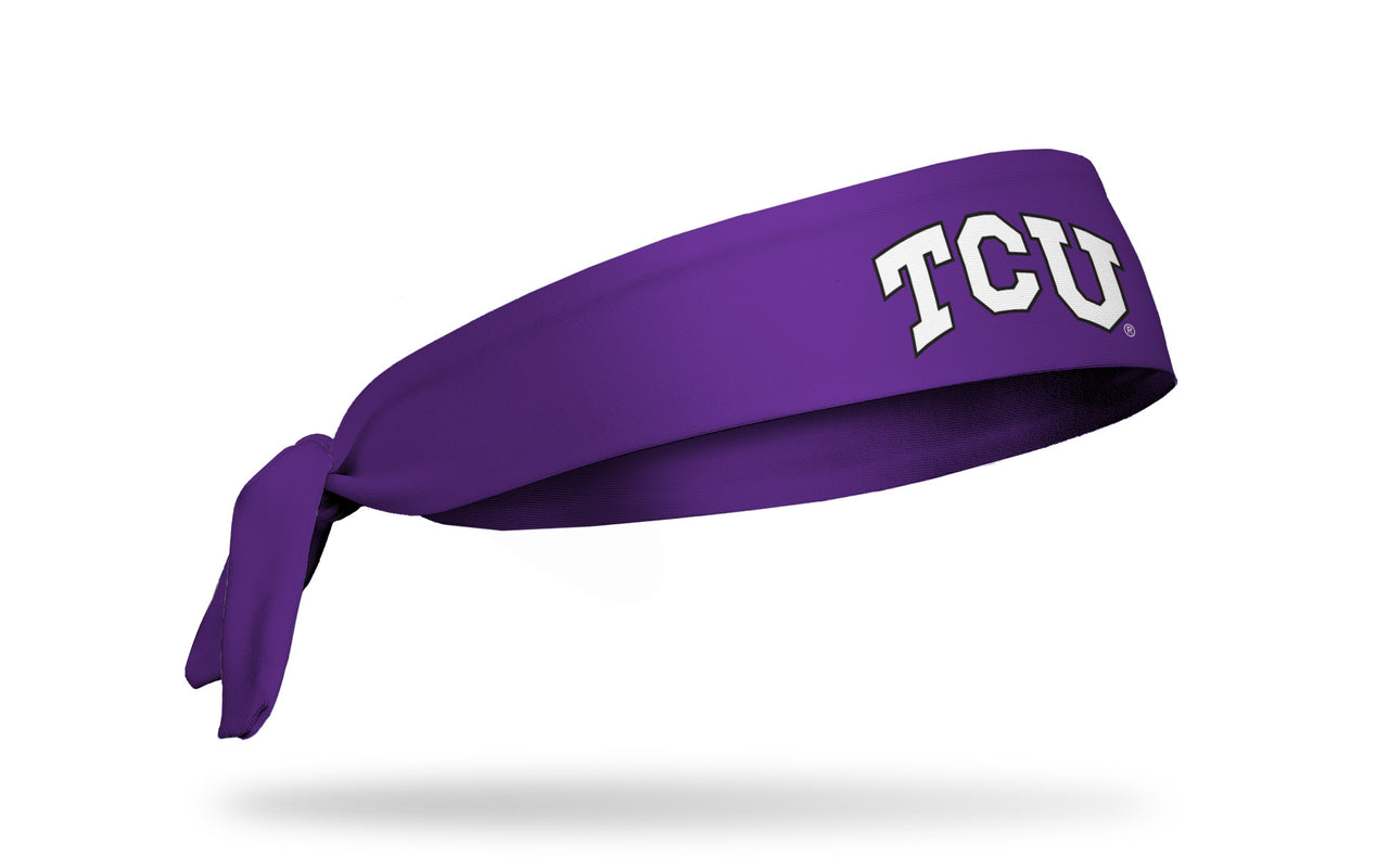 TCU: Logo Purple Tie Headband - View 2