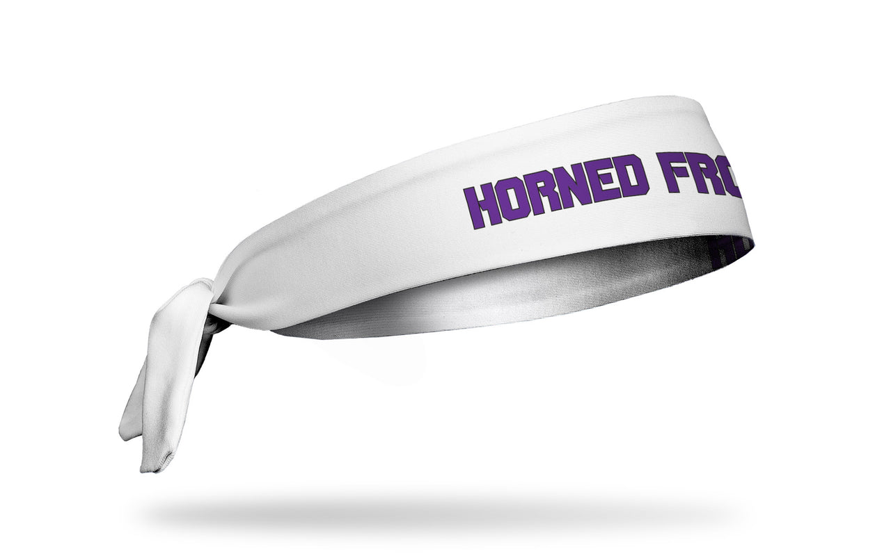 TCU: Horned Frogs White Tie Headband - View 2