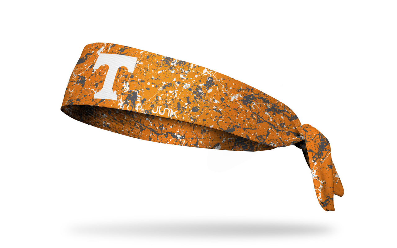 University of Tennessee: Splatter Orange Tie Headband - View 1