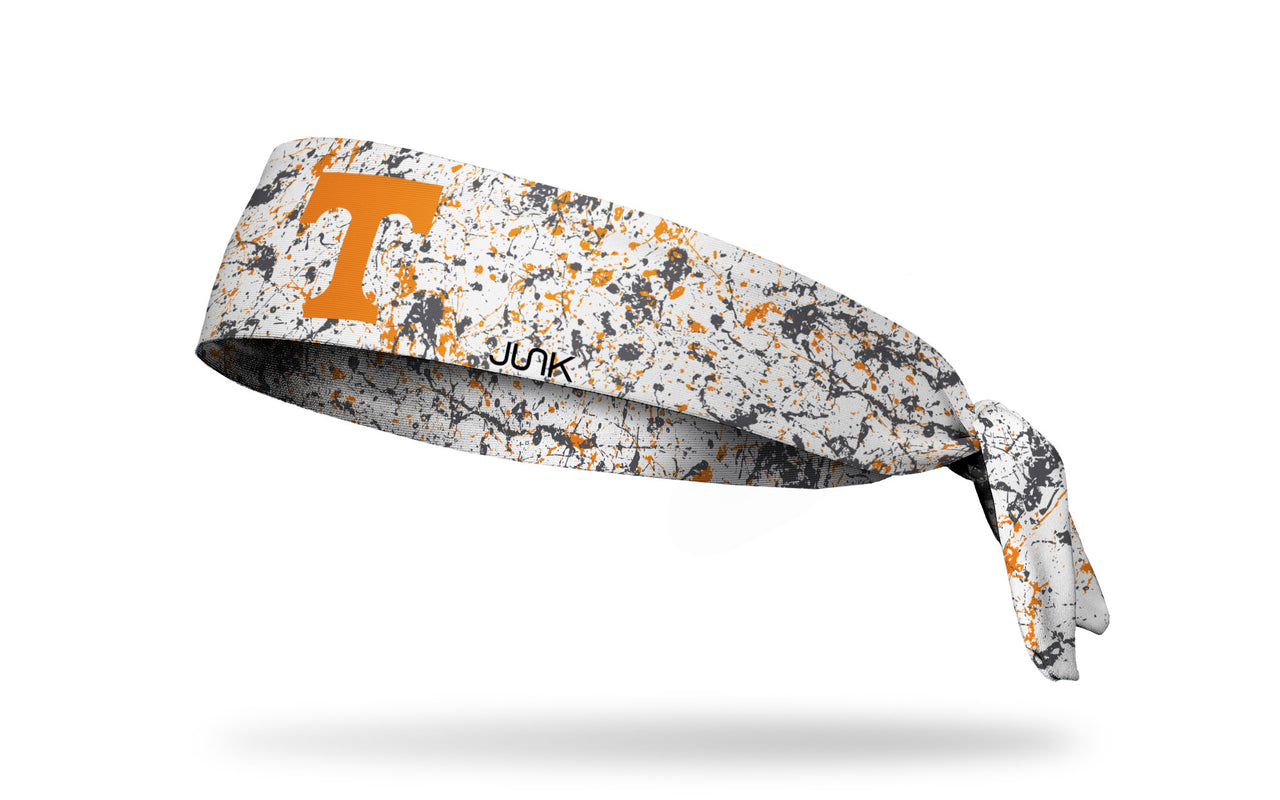 University of Tennessee: Splatter White Tie Headband - View 1