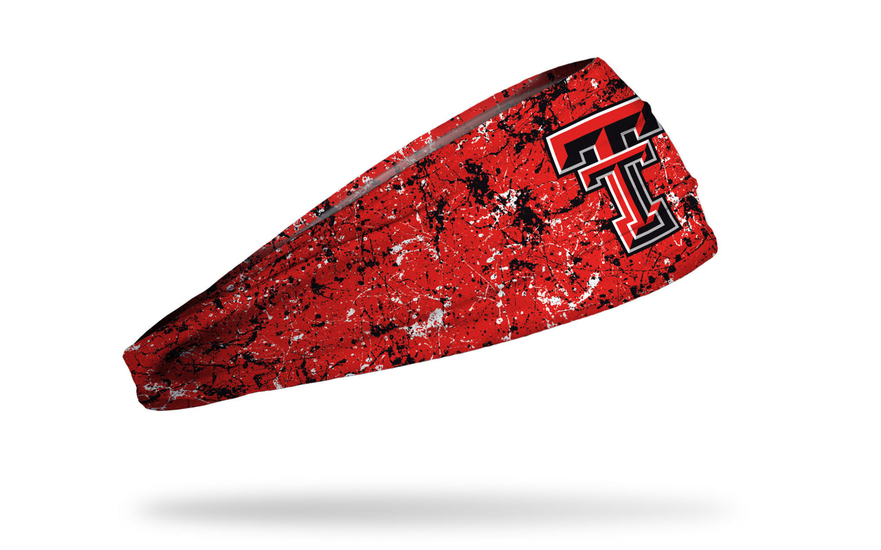 Texas Tech University: Splatter Red Headband - View 2