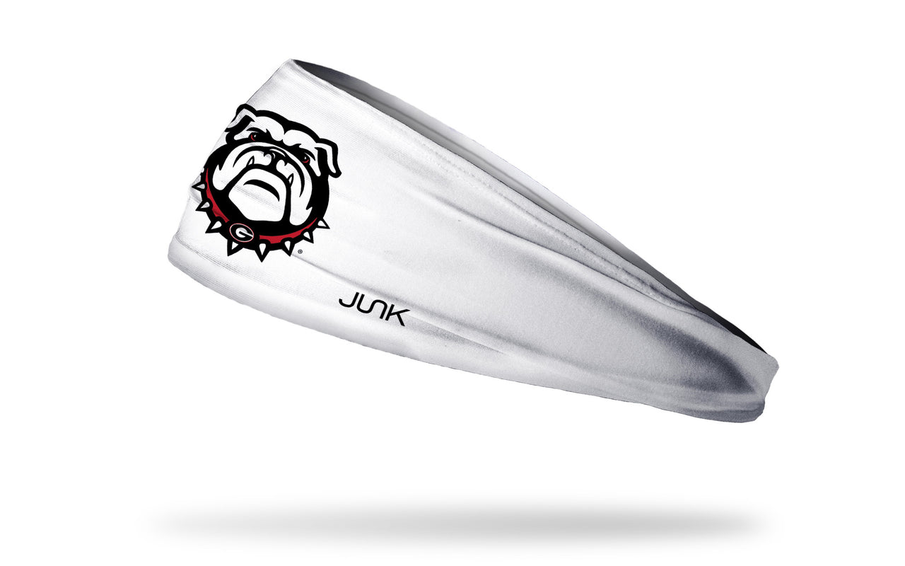 University of Georgia: Bulldog White Headband - View 1