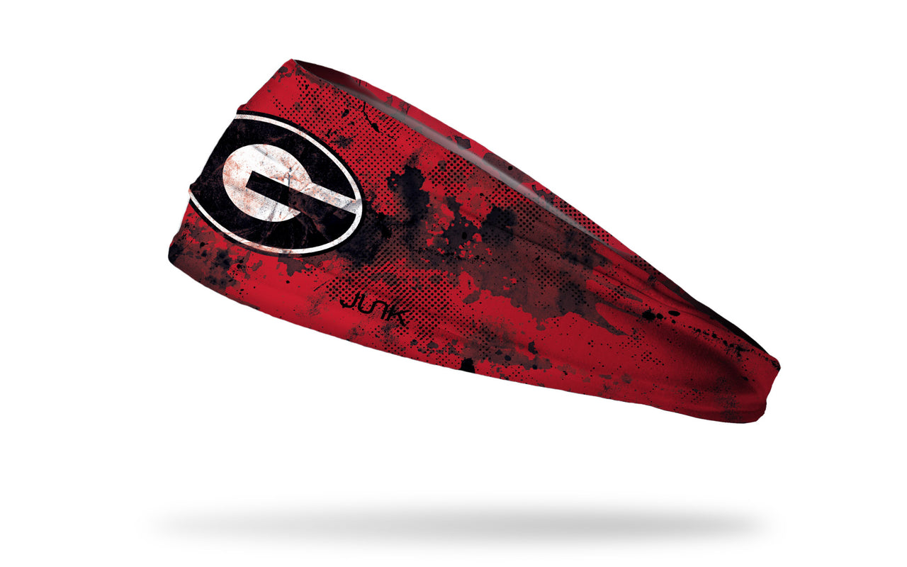 University of Georgia: Grunge Red Headband - View 1