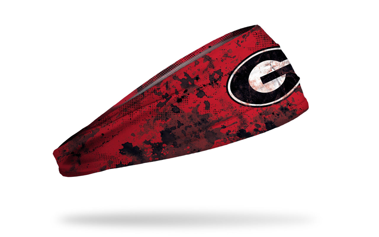 University of Georgia: Grunge Red Headband - View 2
