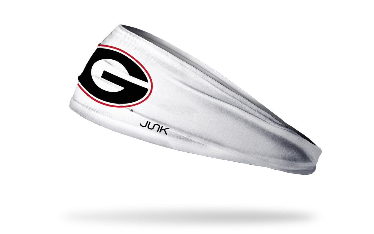 University of Georgia: Logo White Headband - View 1