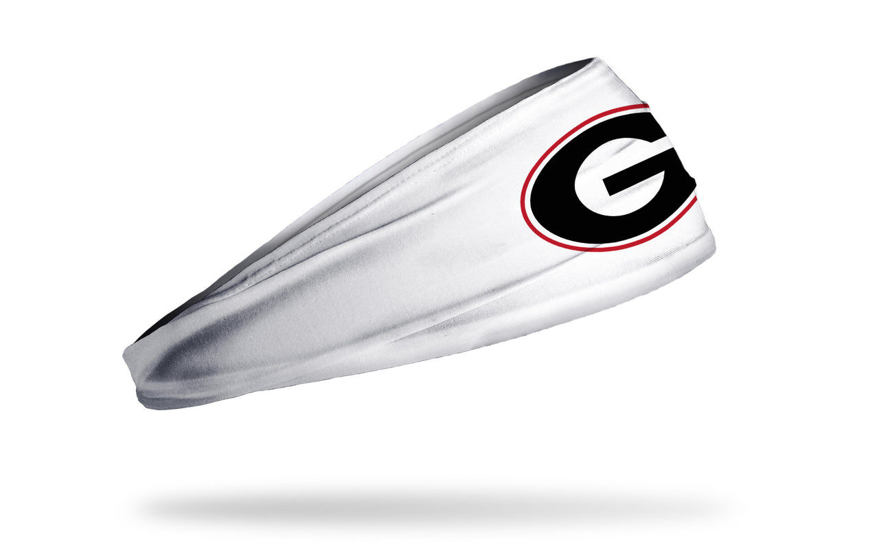 University of Georgia: Logo White Headband - View 2