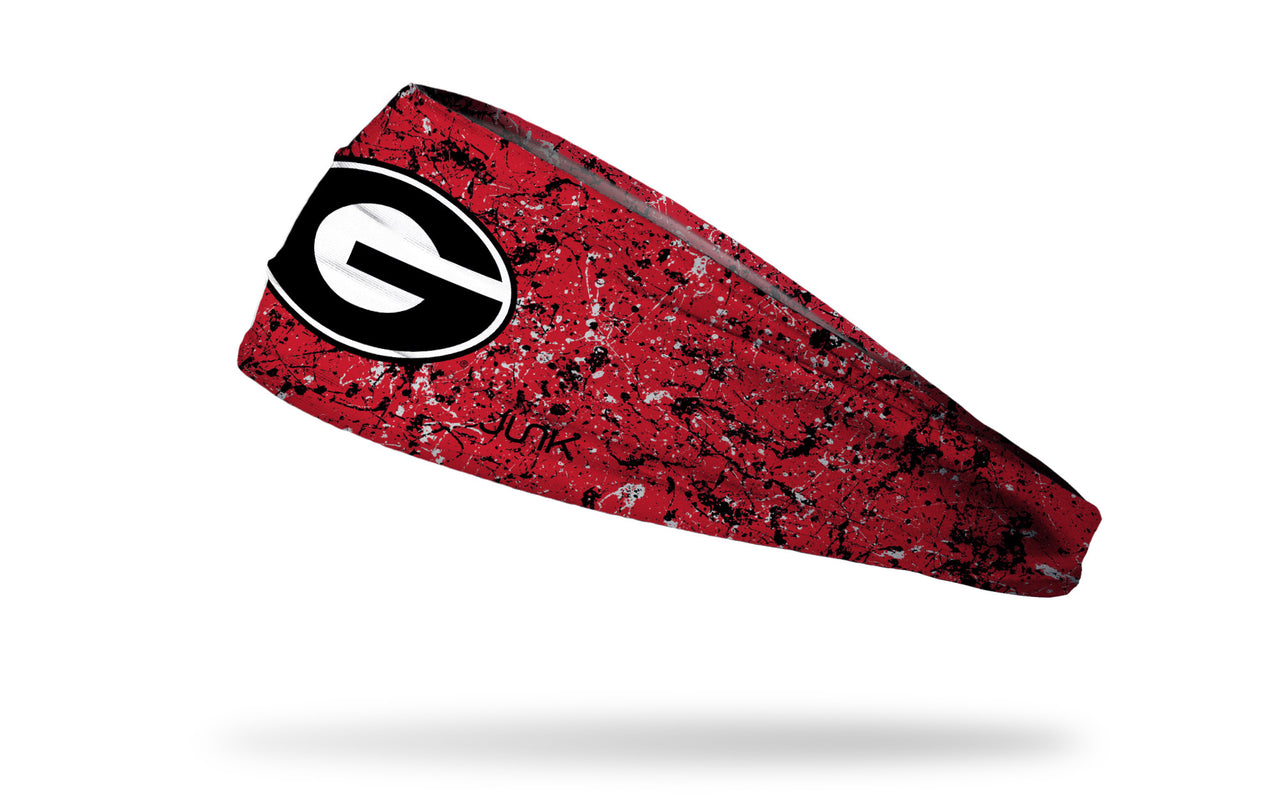 University of Georgia: Splatter Red Headband - View 1