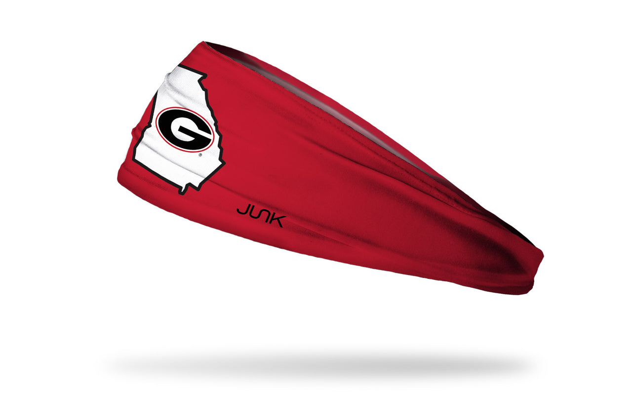 University of Georgia: State Logo Red Headband - View 1