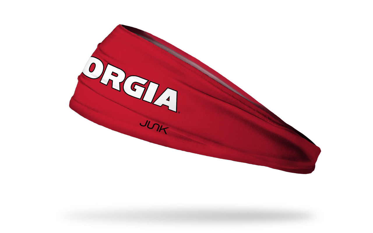 University of Georgia: Wordmark Red Headband - View 1