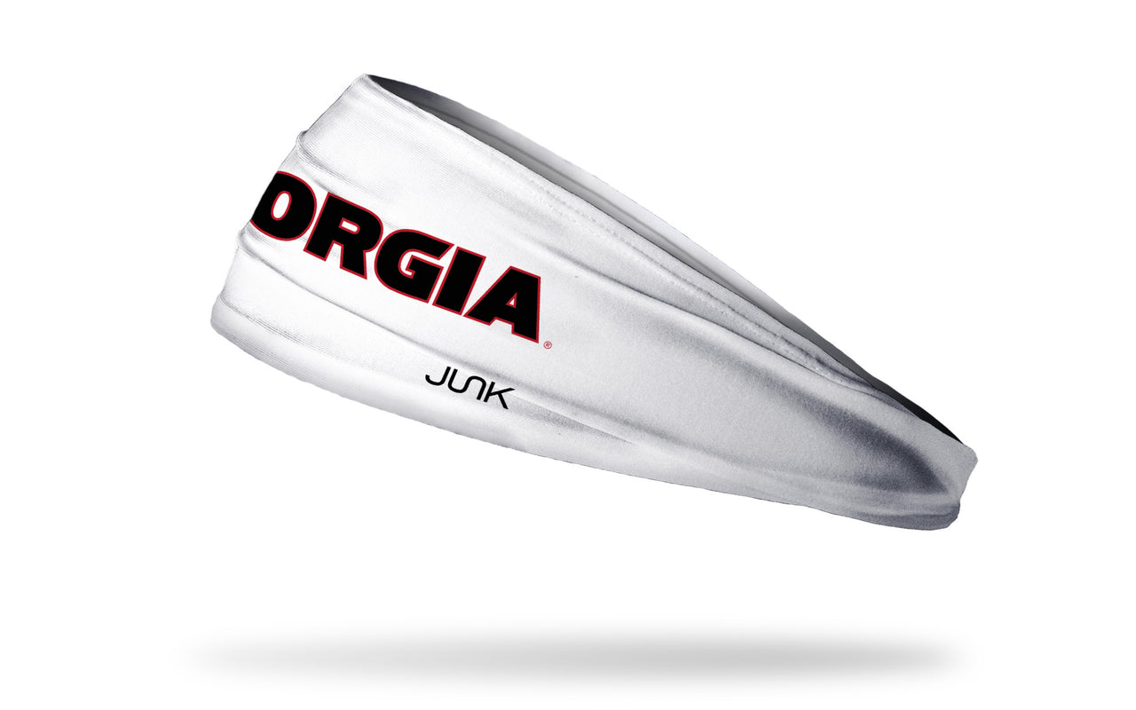 University of Georgia: Wordmark White Big Bang Lite Headband - View 1