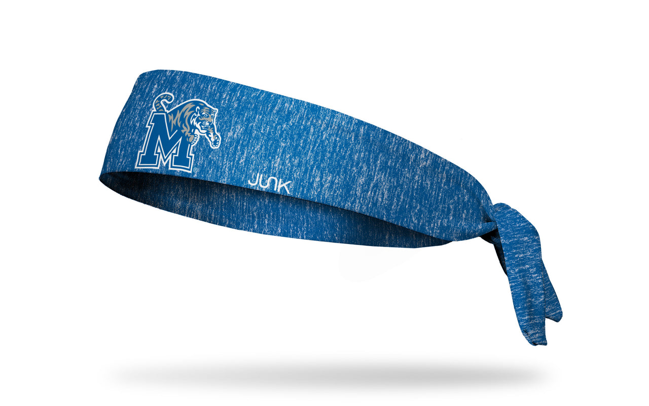 University of Memphis: Logo Heathered Royal Tie Headband - View 1
