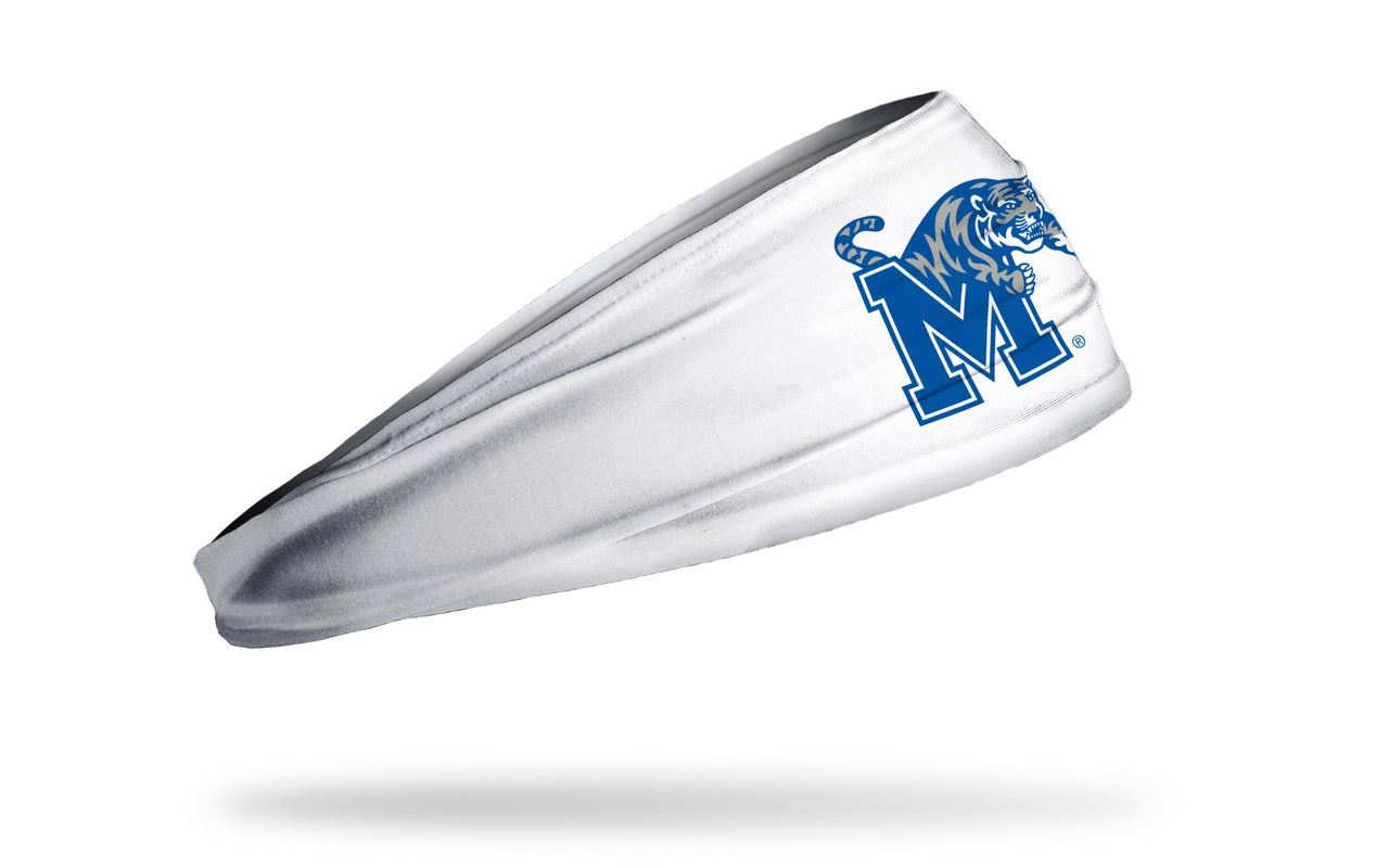 University of Memphis: Logo White Big Bang Lite Headband - View 2