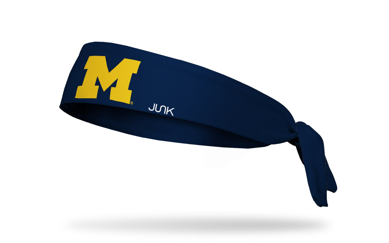 University of Michigan: Logo Blue Tie Headband - View 1