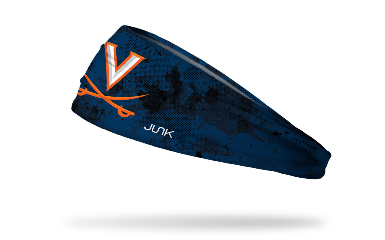 University of Virginia: Grunge Navy Headband - View 1