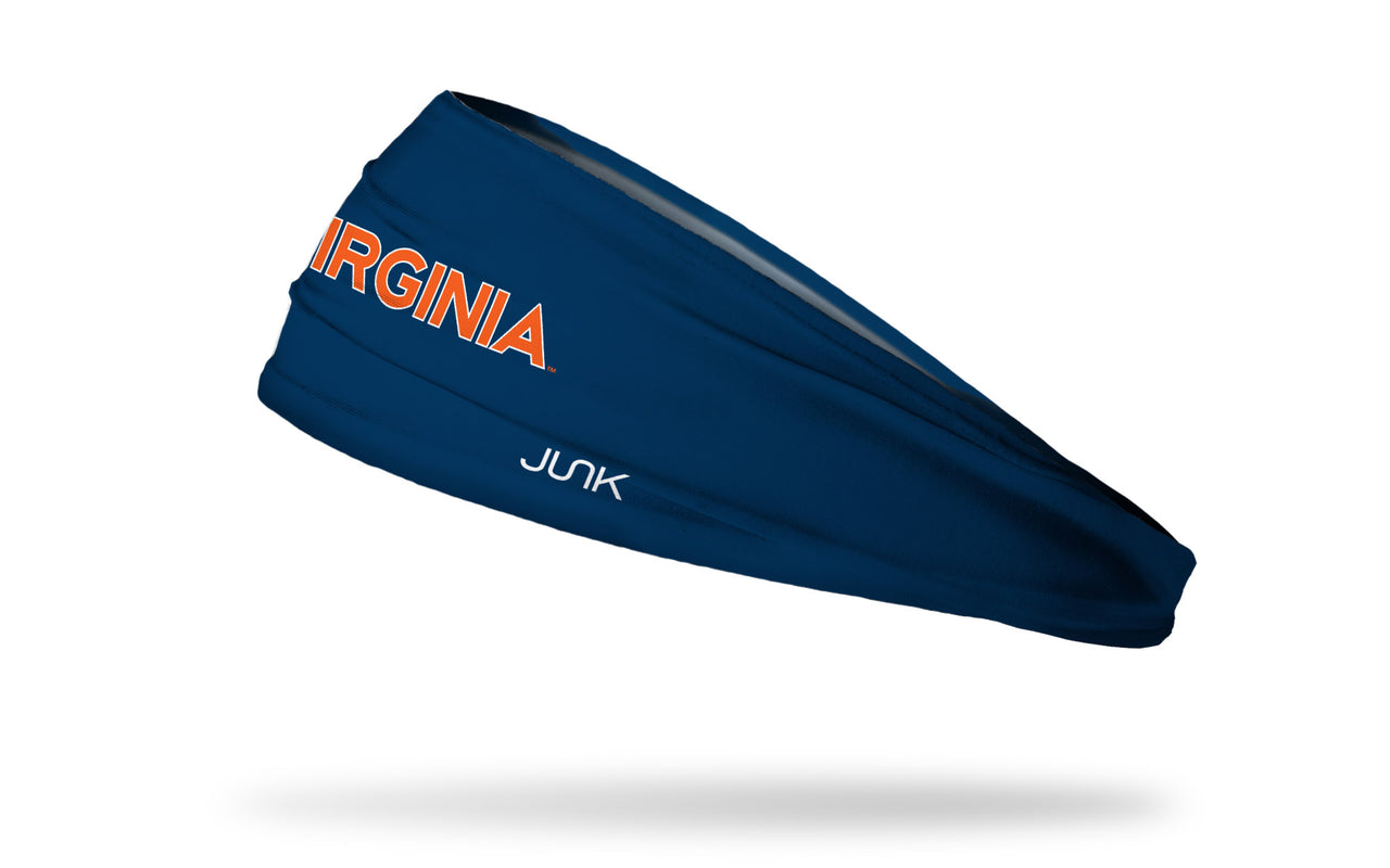 University of Virginia: Wordmark Navy Headband - View 1