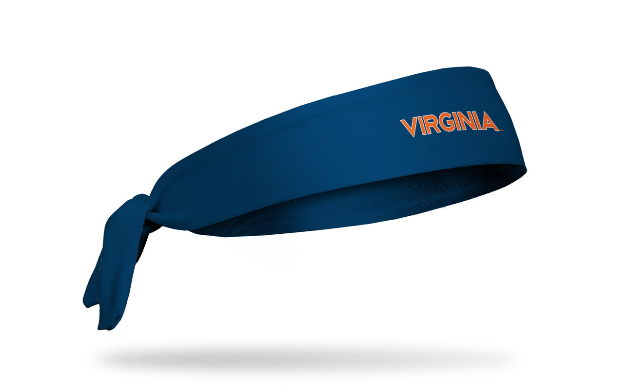 University of Virginia: Wordmark Navy Tie Headband - View 2