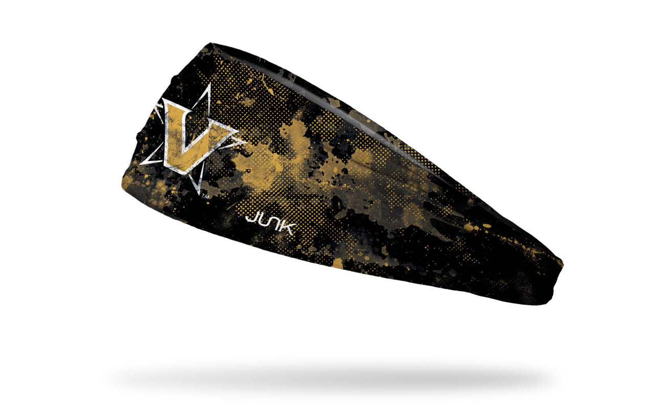 Vanderbilt University: Grunge Black Headband - View 1