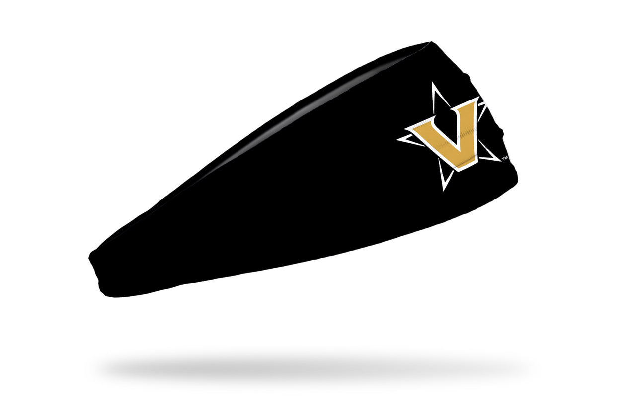 Vanderbilt University: Logo Black Big Bang Lite Headband - View 2
