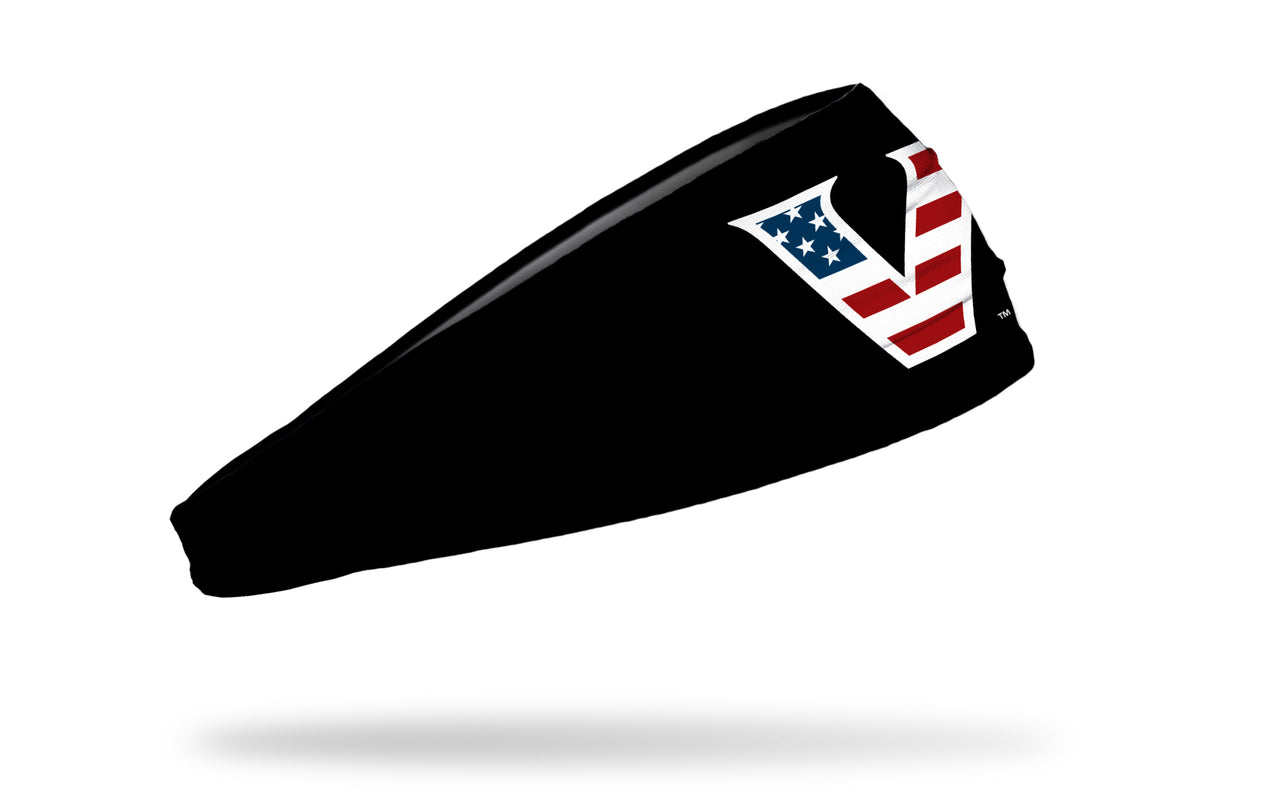 Vanderbilt University: Logo Flag Black Headband - View 2