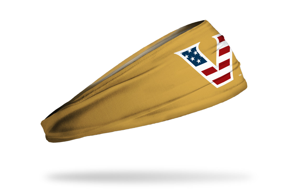Vanderbilt University: Logo Flag Gold Headband - View 2