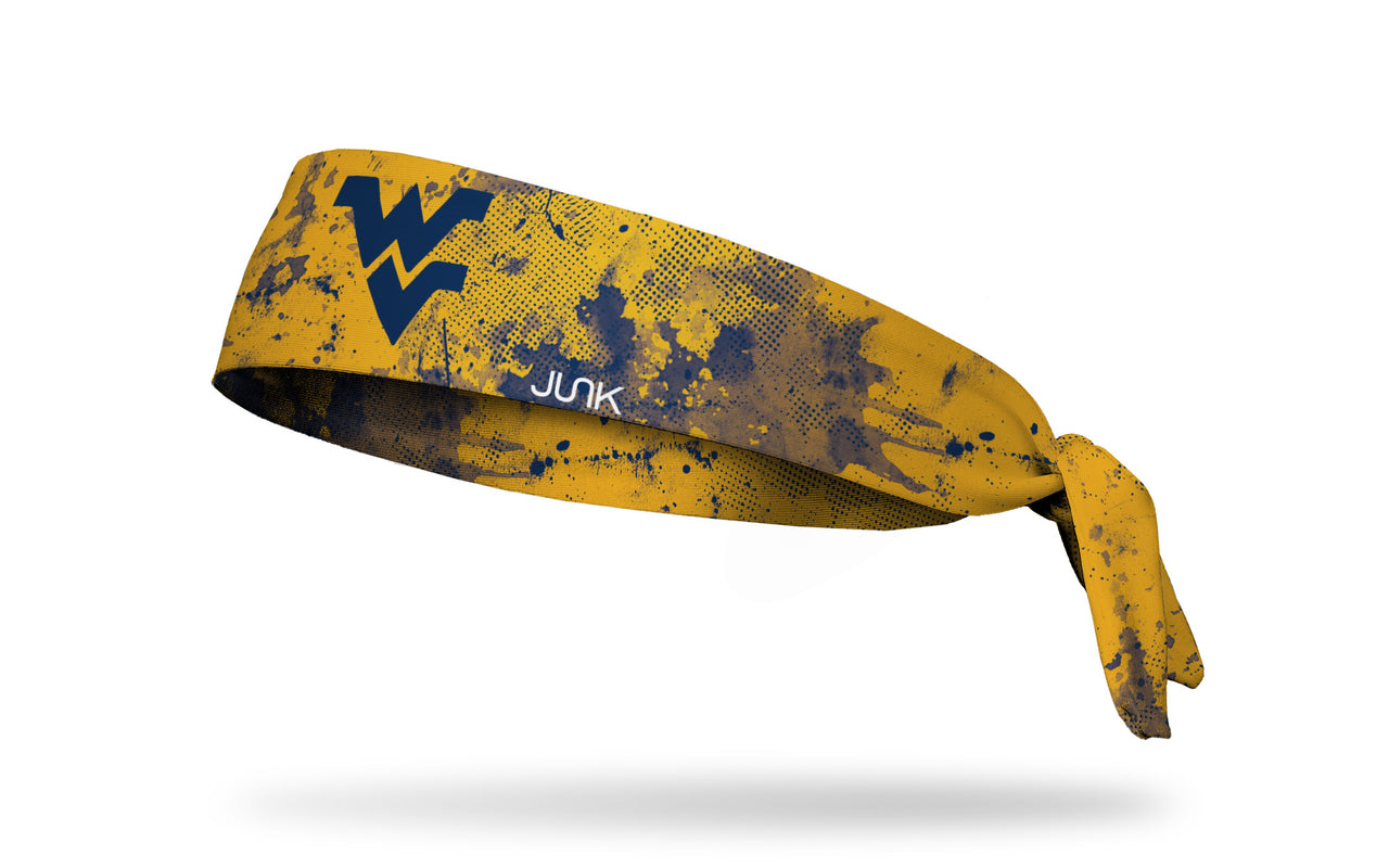West Virginia University: Grunge Gold Tie Headband - View 1