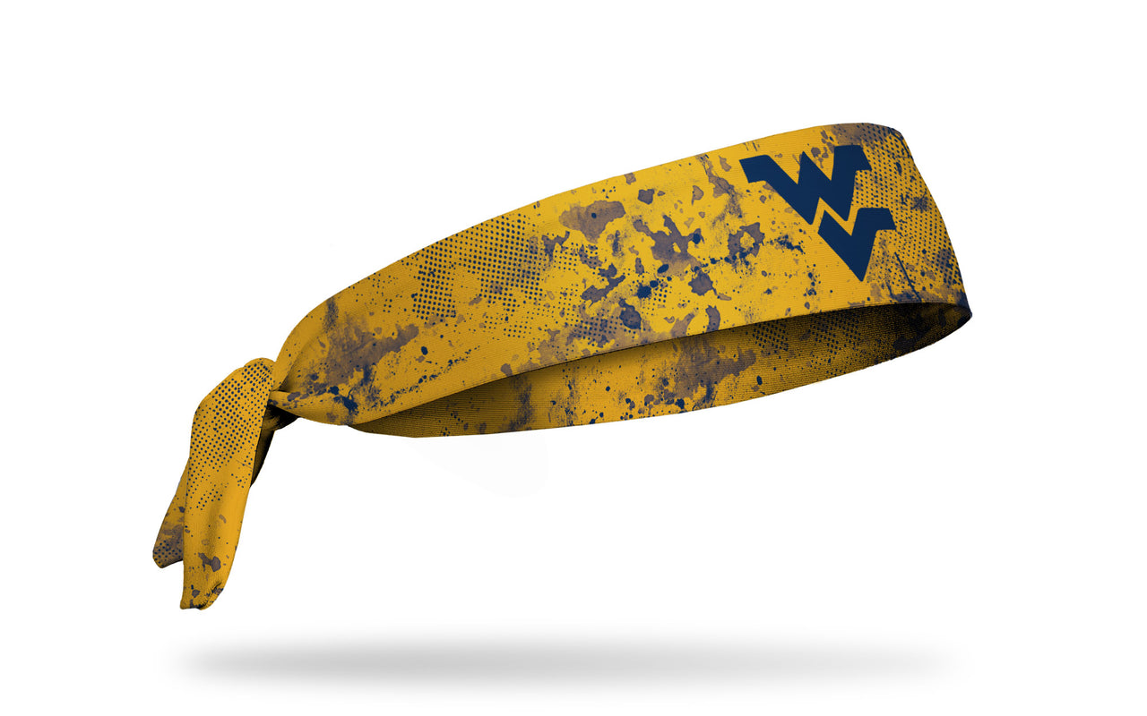 West Virginia University: Grunge Gold Tie Headband - View 2