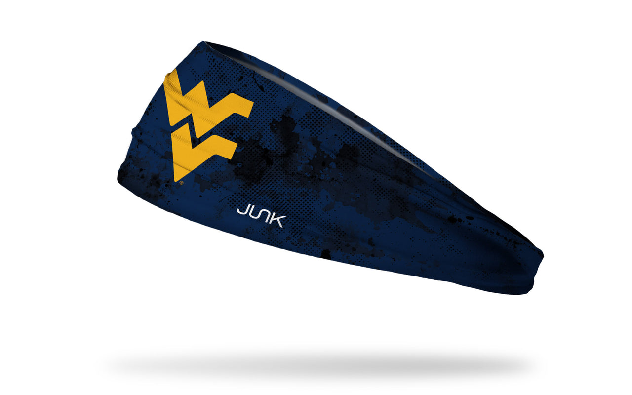 West Virginia University: Grunge Navy Headband - View 1