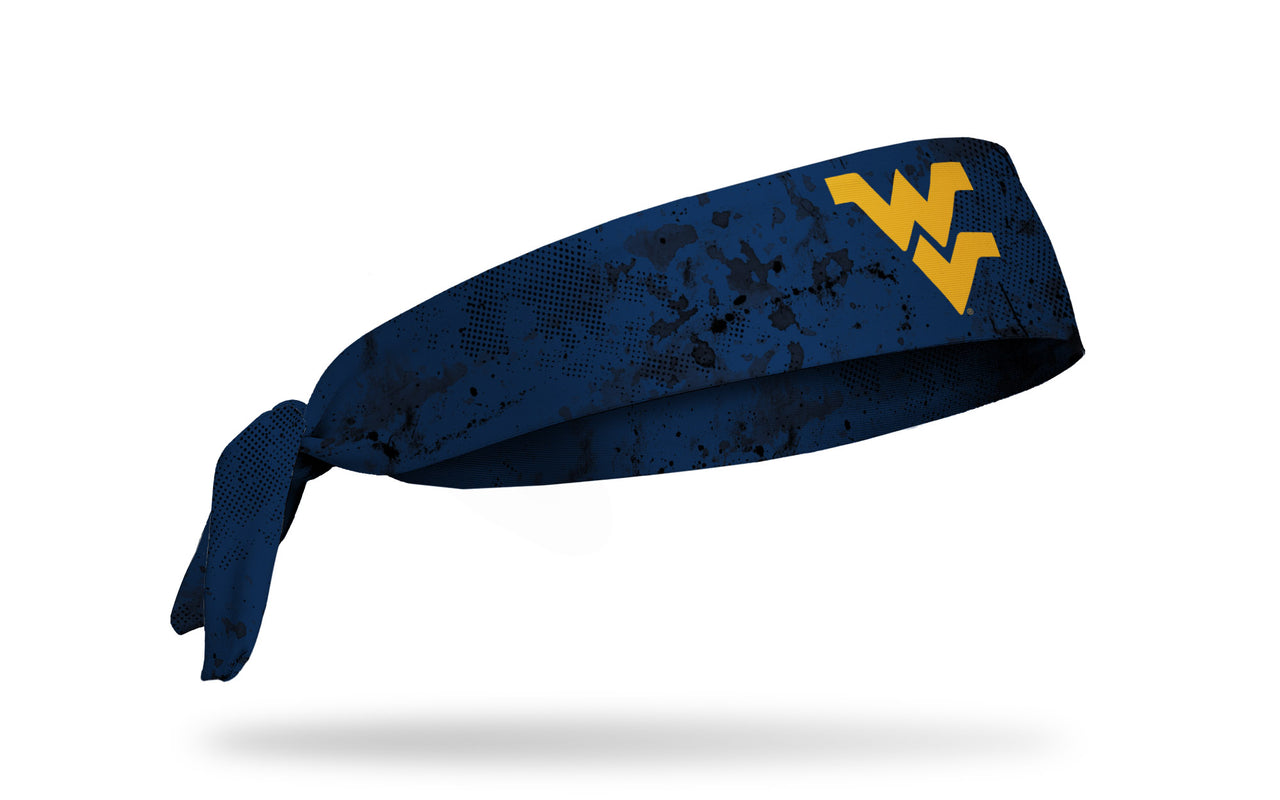 West Virginia University: Grunge Navy Tie Headband - View 2