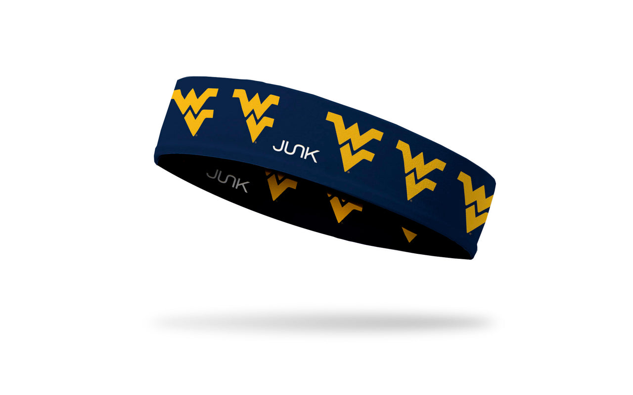 West Virginia University: Logo Blue Headband - View 1