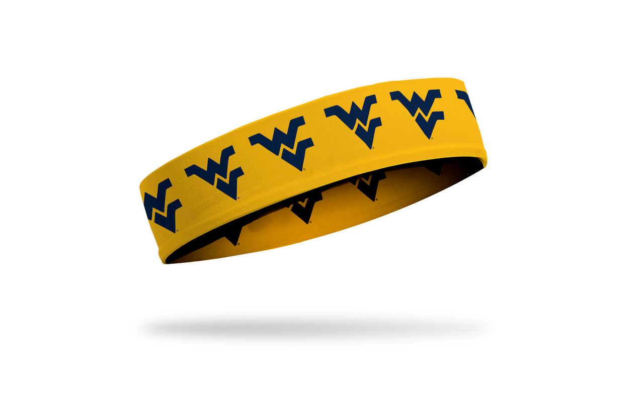 West Virginia University: Logo Yellow Headband - View 2