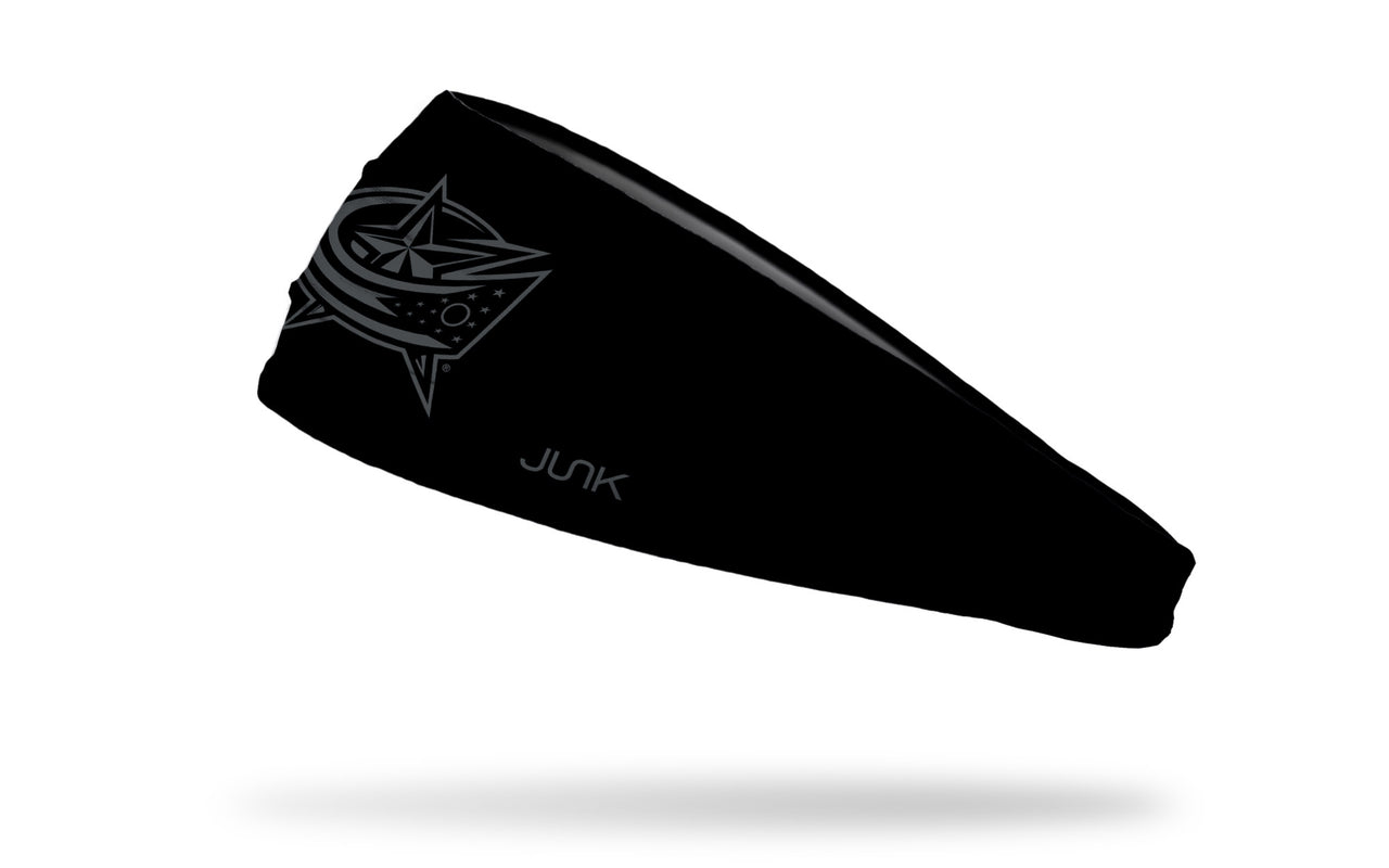 Columbus Blue Jackets: Gray Logo Headband - View 1