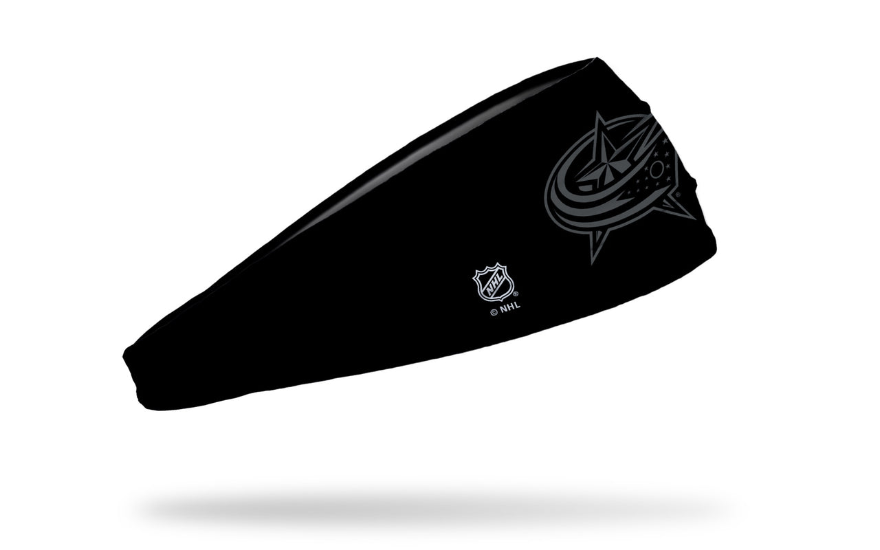 Columbus Blue Jackets: Gray Logo Headband - View 2