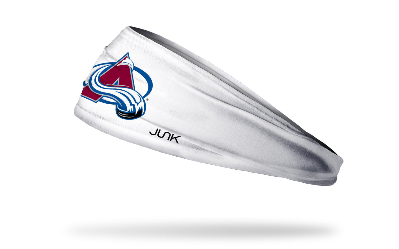 Colorado Avalanche: Logo White Headband - View 1