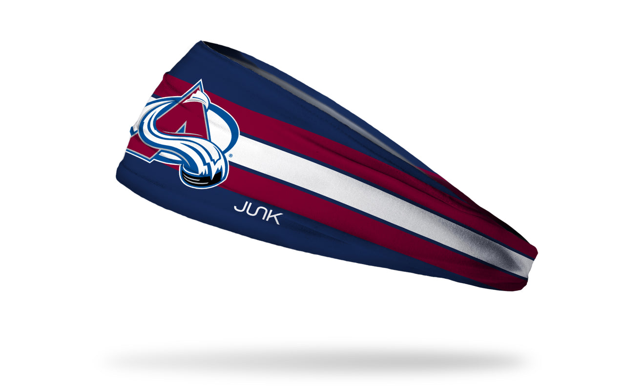 Colorado Avalanche: Stripe Headband - View 1