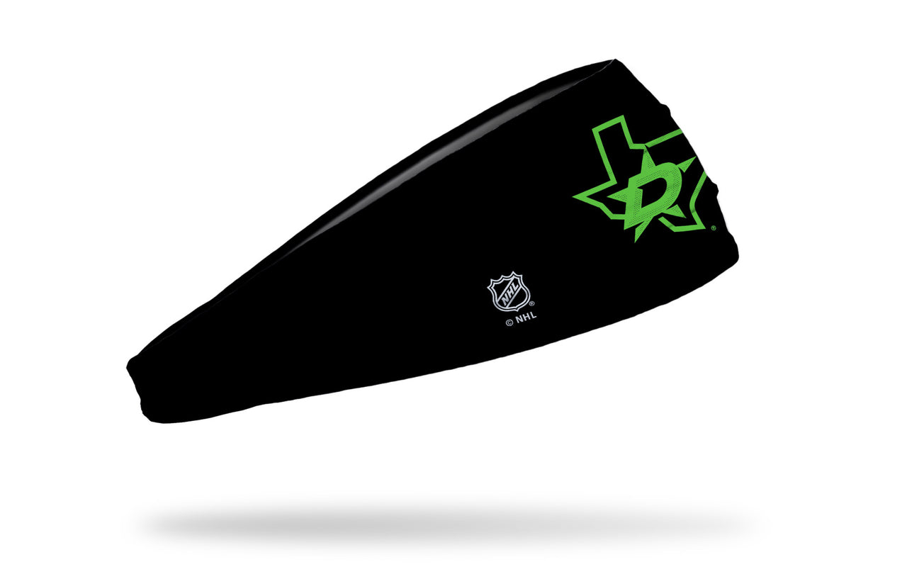 Dallas Stars: State Logo Black Headband - View 2